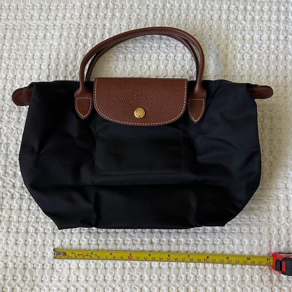 Longchamp LePliage small short handles